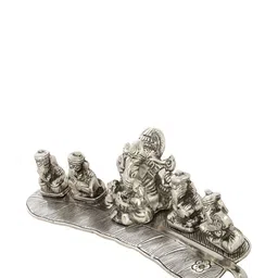 INTERNATIONAL GIFT Silver-Plated Musical Ganesh God Idol Statue Gift Set-image-7