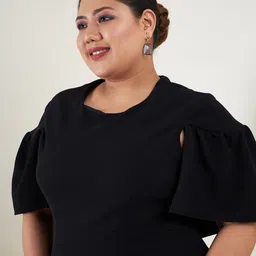 SASSAFRAS Curve Plus Size Sheath Dress image 5