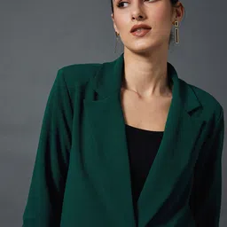 SASSAFRAS worklyf Self Design Notched Lapel Single-Breasted Blazers image 4