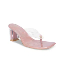 MEHNAM Open Toe Block Heels image 4