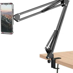 Wanzhow New Arrival Overhead Tripod Camera Stand 360° Mobile Holder Cell Phone Stand Tripod, Tripod Clamp, Tripod Bracket, Monopod, Tripod Ball Head-4
