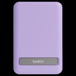 belkin BoostCharge 5000 mAh 7.5W Fast Charging Power Bank (Type C Port, Wireless Charging with Stand, Purple)-image-39