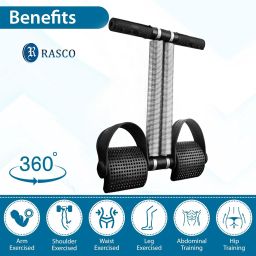 rasco Double Spring Tummy Trimmer for Abs and Leg Exercise with Hand Grip Ab Exerciser image 3