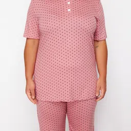 Trendyol Polka Dot Printed Top With Shorts image 2