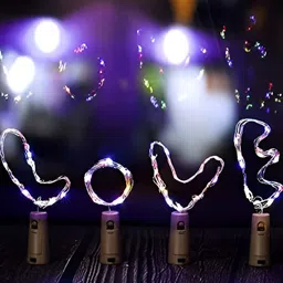 SKYFLY White 2 Pieces Rice Shape Bulb Cork String Lights image 3