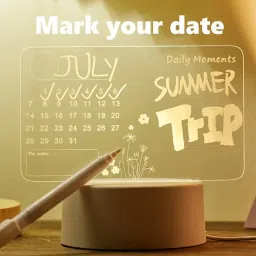 3d Acrylic LED Message Board, LED Message Board With Pen,Rewritable Acrylic Table Lamp-16