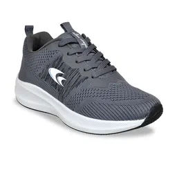 Allen Cooper Men Grey Mesh Running Non-Marking Shoes image 3