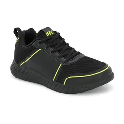 HRX by Hrithik Roshan Men Black And Lime Green Memory Foam Non-Marking Running Shoes image 3