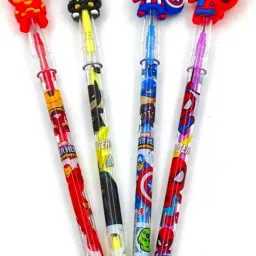 Avengers Pencil Pack of 4 Designer Bullet Pencils Avenger Superhero for kids Pencil-21
