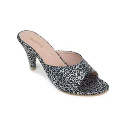 Shezone Printed Block Heels Mules image 3
