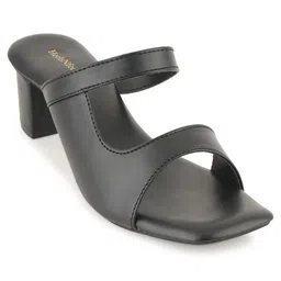 HEELSNFEELS Strappy Open Toe Block Heels image 2