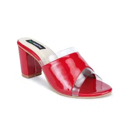 Walkfree Open Toe Synthetic Block Heels image 2