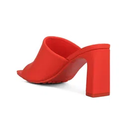 London Rag PU Block Mules image 2