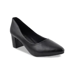ICONICS Pointed Toe Closed Back Block Pumps image 2