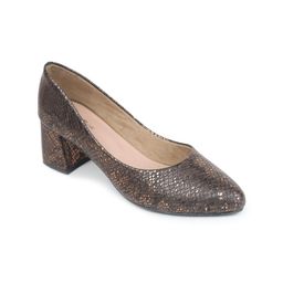 Shezone Textured Pointed Toe Block Pumps image 4