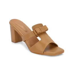 CLOG LONDON Square Toe Block Heels With Bow image 2