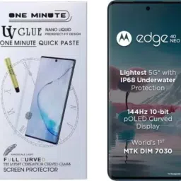 KadWaniya Edge To Edge Tempered Glass for MOTOROLA Edge 40 Neo, MOTO Edge 40 Neo-21