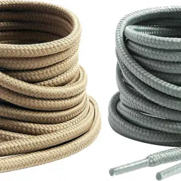 house of common shoe lace khaki Light grey round 90cm for boot sport hiking shoe Shoe Lace-image-97