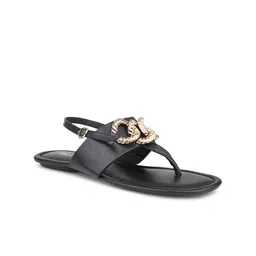 Inc 5 Embellished Open Toe Flats With Backstrap image 2