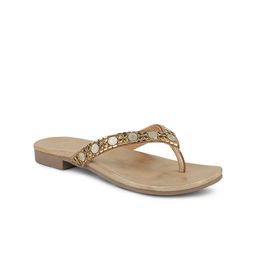 Inc 5 Embellished Open Toe Flats image 2