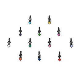 Comet Busters Multicoloured Set Of 12 Bindis image 2