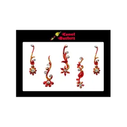 Comet Busters Red Bindi Set Of 5 image 3