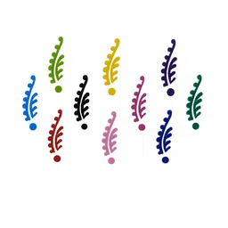 Comet Busters 10 Pcs Leaves Designer Sticker Bindis image 3