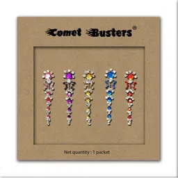 Comet Busters 5 Pcs Reusable Bindi - Multicolored image 2