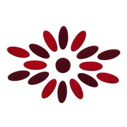 Comet Busters 17 Pcs Traditional Reusable Bindis - Maroon & Red image 2