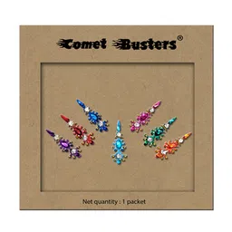Comet Busters 7 Pcs Reusable Bindi - Multicolored image 3