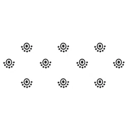 Comet Busters 10 Pcs Reusable Traditional Bindi - Black image 2