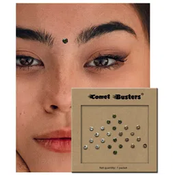 Comet Busters 24 Pcs Reusable Traditional Bindi - Multicolored image 2