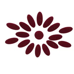 Comet Busters 17 Pcs Reusable Traditional Bindis - Maroon image 3