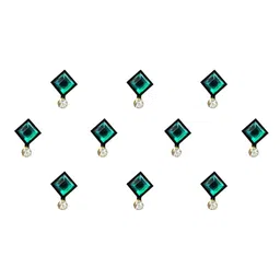 Comet Busters Green Set Of 10 Bindi image 2