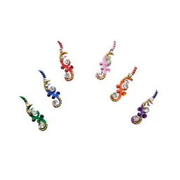 Comet Busters Set of 7 Multi-Coloured Handcrafted Designer Bindis image 2