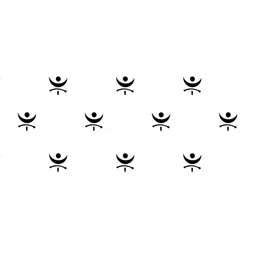 Comet Busters Set of 10 Handcrafted Traditional Bindis - Black image 3