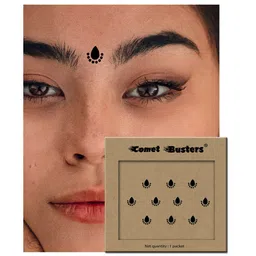 Comet Busters Black Bindis - 10 Pcs image 2