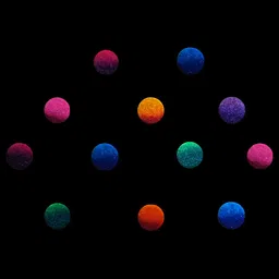Comet Busters 12-Pcs Handmade Traditional Designer Bindi - Multicolored image 3