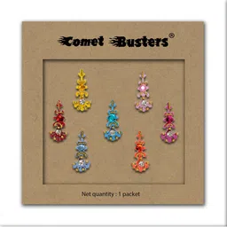 Comet Busters 7 Pcs Reusable Bindi - Multicolored image 3