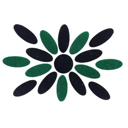 Comet Busters 17 Pcs Reusable Traditional Bindis - Black & Green image 2