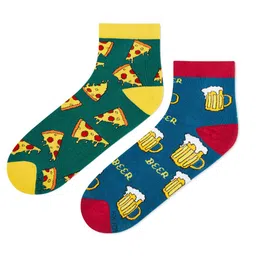 Dynamocks Unisex Pack Of 2 Patterned Ankle-Length Socks image 2