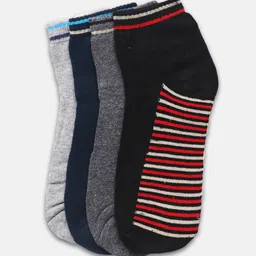 BAESD Pack Of 4 Patterned Ankle-Length Socks image 2
