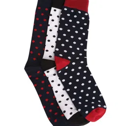 LOUIS STITCH Men Pack Of 3 Multi-Coloured Patterned Calf-Length Socks image 5