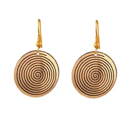 Silvermerc Designs Elegant Spiral Patterned Classic Drop Earrings image 2