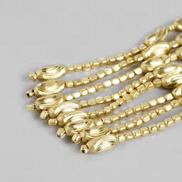 RICHEERA Gold-Plated Teardrop Shaped Drop Earrings image 2