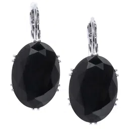 OOMPH Cubic Zirconia Oval Drop Earrings image 2