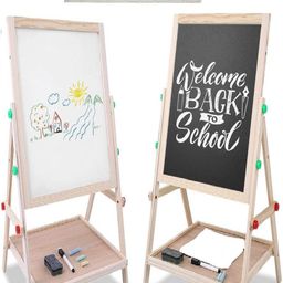 CHOCOZONE Double Side Easel Board with Magnetic Letters image 2