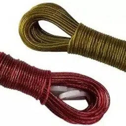 PVC Coated 2 Cloth line Rope 20m With 2 Hooks Multicolor-29