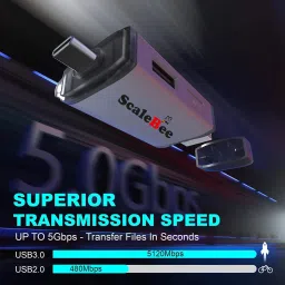 SCALEBEE USB 3.0 All in 1 Card Reader with OTG SD/Micro SD Card Read Type C Mobile Phone Card Reader image 3