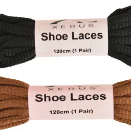 XERUS Shoe Lace Black Brown Round 120cm for boot sport flat canvas sneakers Shoe Lace-image-16